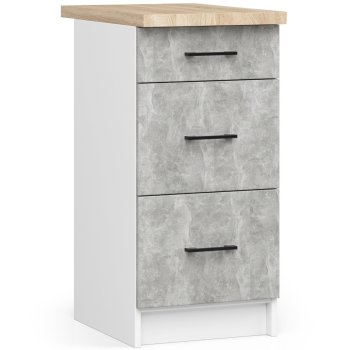 Szafka OLIWIA S40 SZ3 + BLAT BIAŁA / BETON