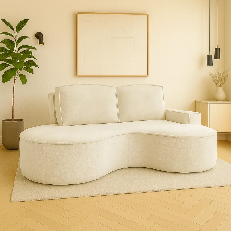 Sofa VELLA GERMAN – beżowa, aranżacja salonu