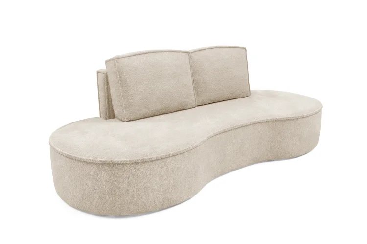 Sofa VELLA GERMAN – beżowa, widok mebla na białym tle