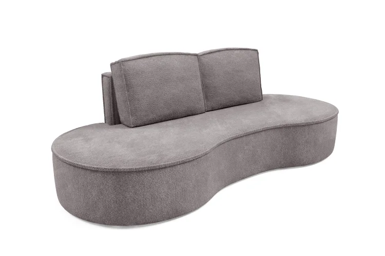 Sofa VELLA GERMAN – szara, widok mebla na białym tle