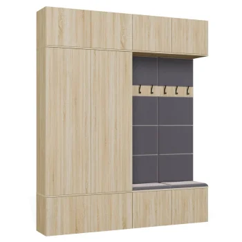 Garderoba HAGA IV/2Sz2W DĄB SONOMA 2x Szafa + 2x Wieszak