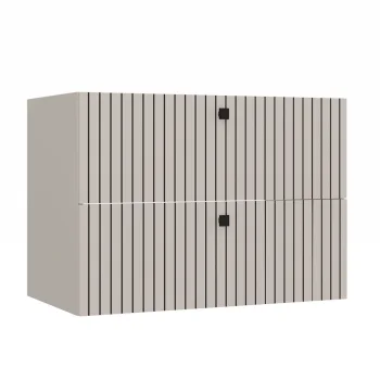 SZAFKA POD UMYWALKĘ TIGO 80 2S KASZMIR 2 SZUFLADY RYFLOWANY FRONT WISZĄCA