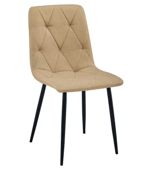 Krzesło LIBRA brązowe z czarnymi nogami 1x