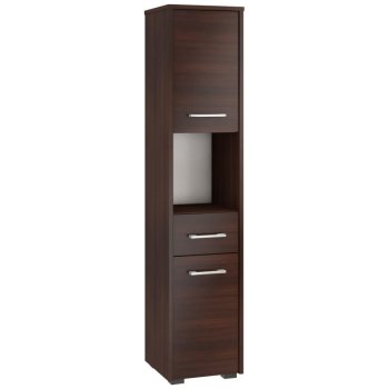 SŁUPEK REGAŁ ŁAZIENKOWY FIN 2D 1SZ 1W WENGE
