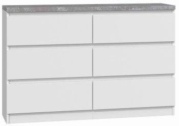 KOMODA MALWA M6 120 - BIEL BETON
