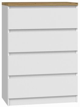 KOMODA MALWA M4 B22 - BIEL DĄB ARTISAN