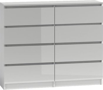 KOMODA MALWA M8 120 - BIEL POŁYSK