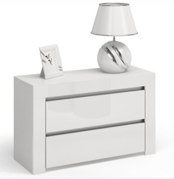 KOMODA DEKO D2 MAX - BIEL POŁYSK