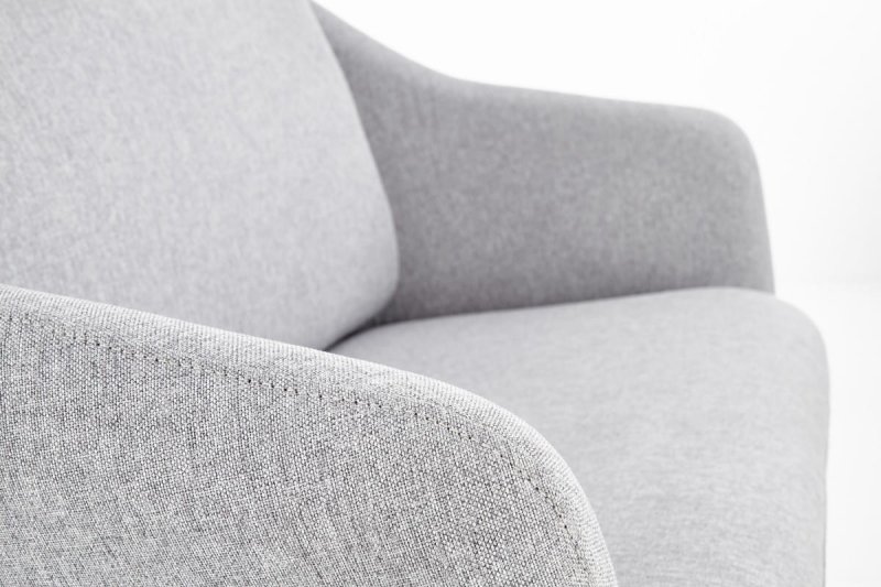 SOFT 2 XL fotel wypoczynkowy podwójny czarny stelaż, jasny popiel (1p=1szt)