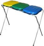 3x Kosz na śmieci STOJAK NA WORKI DO SEGREGACJI