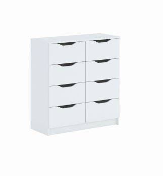 KOMODA STOLIK SZAFKA 8 SZUFLAD ALEXO 8S - BIEL