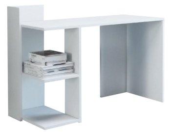 BIURKO TACO NA LAPTOPA 2 PÓŁKI KSIĄŻKI BIEL MAT