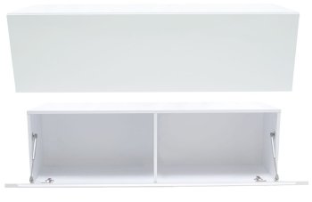 SZAFKA RTV VIDA 3 WISZĄCA 140CM BIEL POŁYSK