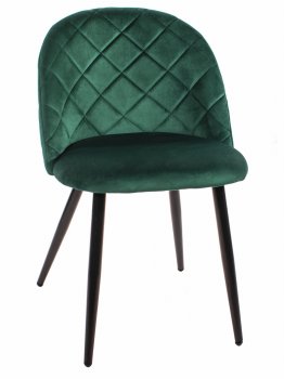 Krzesło VARNA - aksamit zieleń x 4