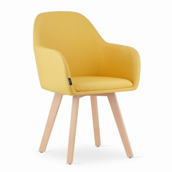 Krzesło FERMO - żółte x 2