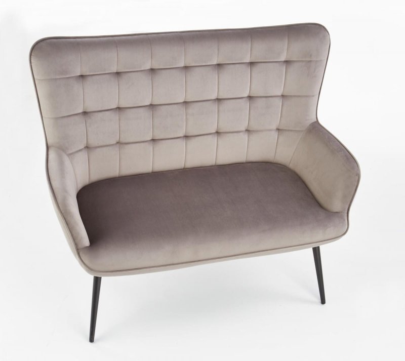 CASTEL XL sofa popielaty / czarny