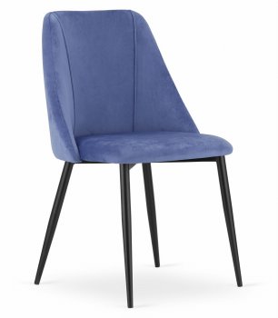 Krzesło LATINA - granat aksamit x 4