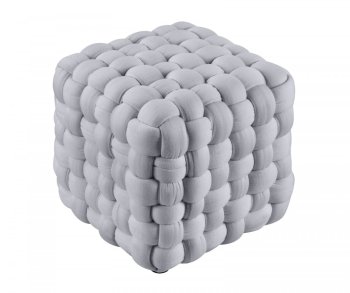 RUBIK pufa popielaty