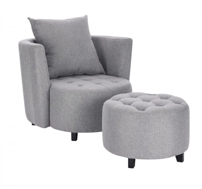 HAMPTON fotel popielaty (1p=1szt)