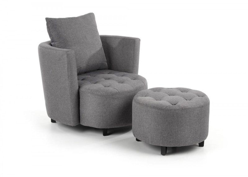 HAMPTON fotel popielaty (1p=1szt)