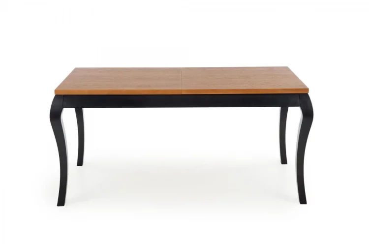 WINDSOR stół rozkładany 160-240x90x76 cm kolor ciemny dąb/czarny (2p=1szt)