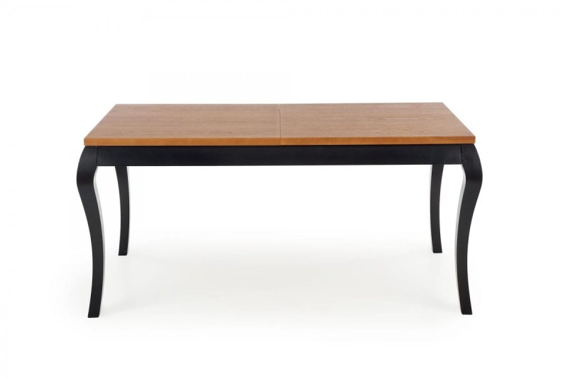 WINDSOR stół rozkładany 160-240x90x76 cm kolor ciemny dąb/czarny (2p=1szt)