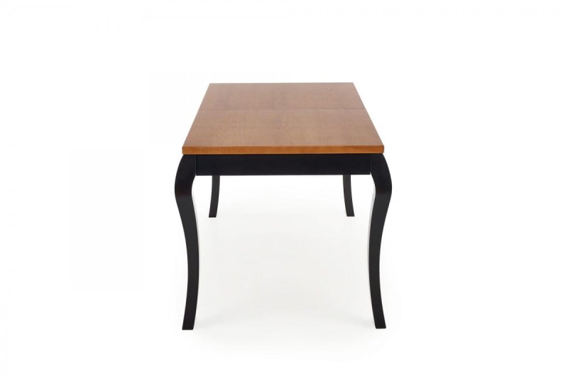 WINDSOR stół rozkładany 160-240x90x76 cm kolor ciemny dąb/czarny (2p=1szt)