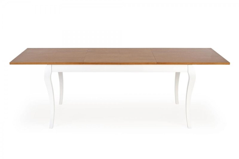 WINDSOR stół rozkładany 160-240x90x76 cm kolor ciemny dąb/biały (2p=1szt)