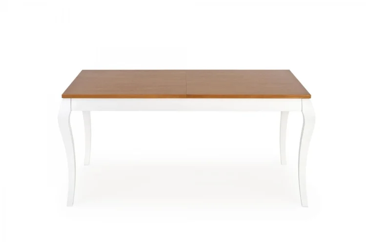 WINDSOR stół rozkładany 160-240x90x76 cm kolor ciemny dąb/biały (2p=1szt)