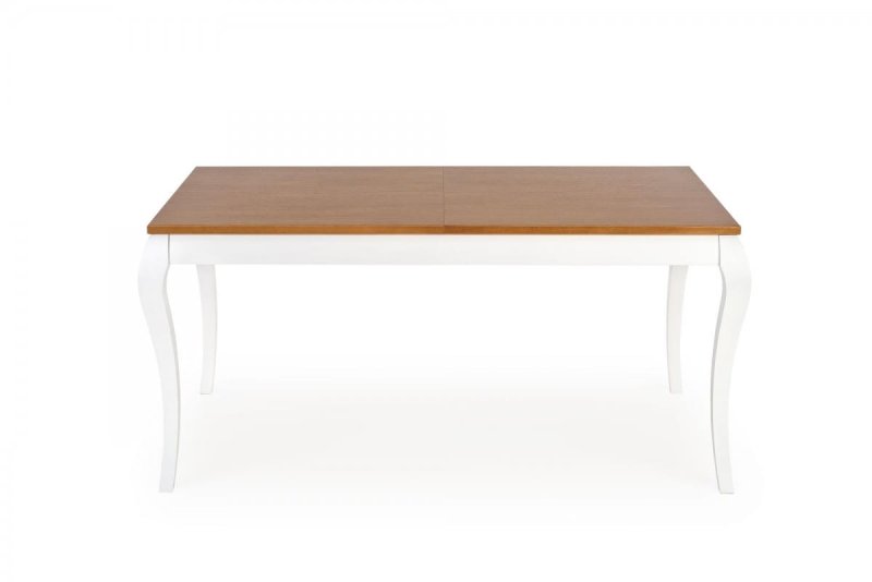 WINDSOR stół rozkładany 160-240x90x76 cm kolor ciemny dąb/biały (2p=1szt)