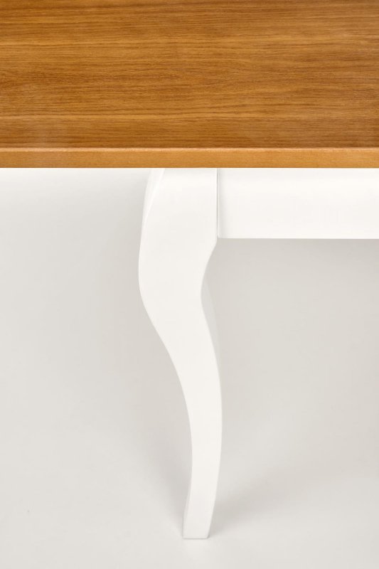 WINDSOR stół rozkładany 160-240x90x76 cm kolor ciemny dąb/biały (2p=1szt)