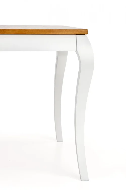 WINDSOR stół rozkładany 160-240x90x76 cm kolor ciemny dąb/biały (2p=1szt)
