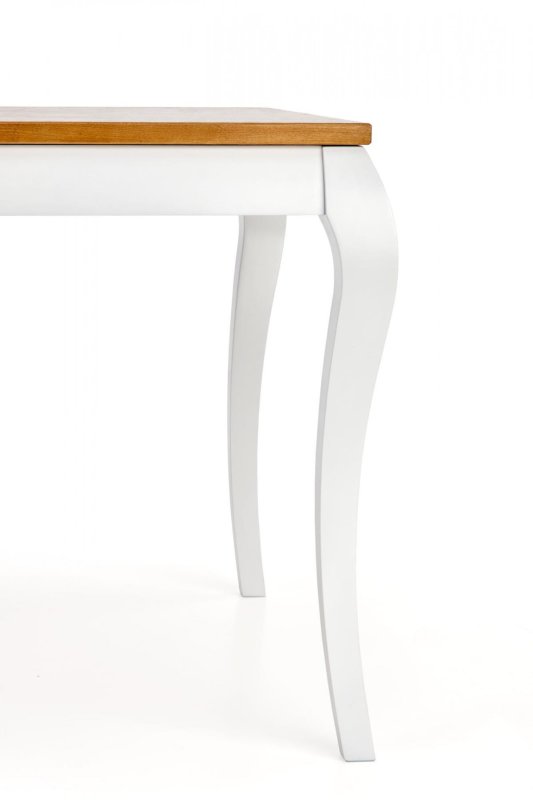 WINDSOR stół rozkładany 160-240x90x76 cm kolor ciemny dąb/biały (2p=1szt)