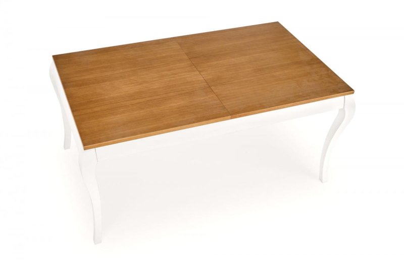 WINDSOR stół rozkładany 160-240x90x76 cm kolor ciemny dąb/biały (2p=1szt)
