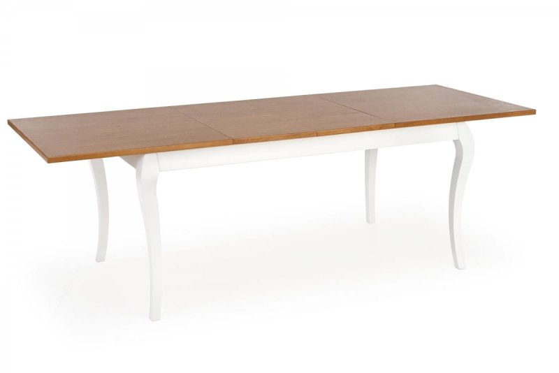 WINDSOR stół rozkładany 160-240x90x76 cm kolor ciemny dąb/biały (2p=1szt)