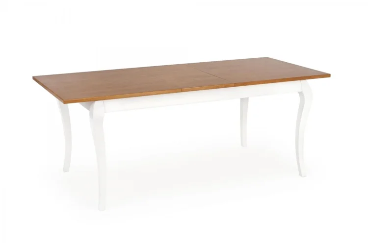 WINDSOR stół rozkładany 160-240x90x76 cm kolor ciemny dąb/biały (2p=1szt)