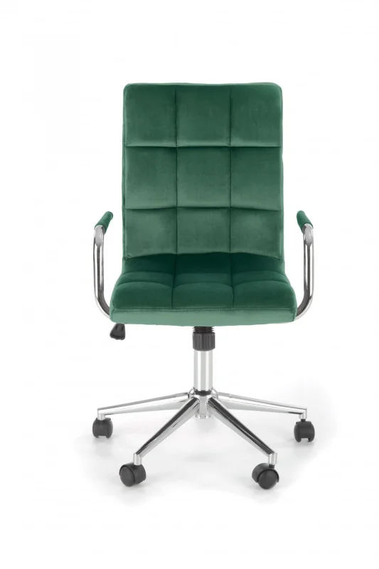 GONZO 4 fotel młodzieżowy ciemny zielony velvet (1p=1szt)