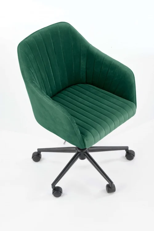 FRESCO fotel młodzieżowy ciemny zielony velvet (1p=1szt)