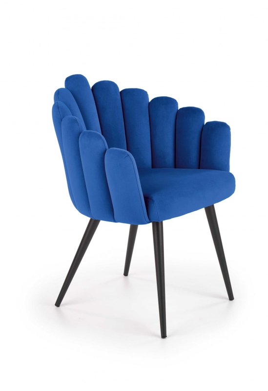 K410 krzesło granatowy velvet (1p=1szt)
