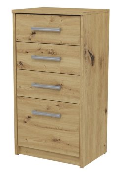 KOMODA OTIS 4S DĄB ARTISAN 4 SZUFLADY SZAFKA POKÓJ SALON