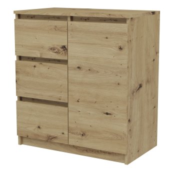 KOMODA MALAGA 1D3S DĄB ARTISAN