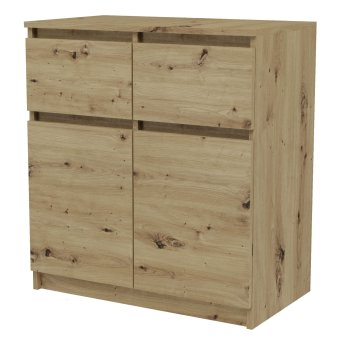 KOMODA MALAGA 2D2S DĄB ARTISAN