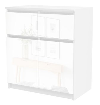 KOMODA MALAGA 2D2S BIEL POŁYSK