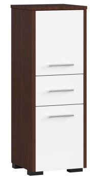 SZAFKA - SŁUPEK REGAŁ ŁAZIENKOWY FIN 2D 1SZ WENGE / BIAŁY