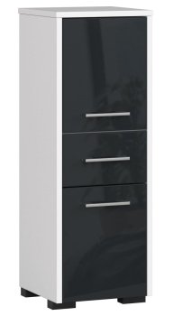 SZAFKA ŁAZIENKA FIN SŁUPEK 30 2D 1SZ 85cm GRAFIT POŁYSK