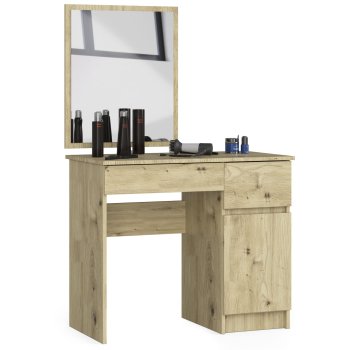 TOALETKA KOSMETYCZNA Z LUSTREM P-2/SL 500x600 PRAWA DĄB ARTISAN