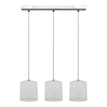 Prata Lampa Wisząca 3xE27 Max.25W Chrom/Transparentny/Srebrny