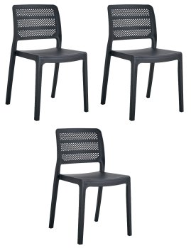 Krzesło PAGI - czarne x 3