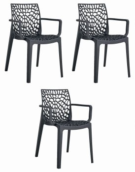 Krzesło OKIN - czarne x 3