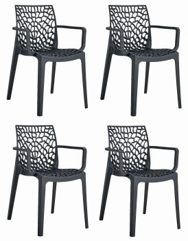 Krzesło OKIN - czarne x 4